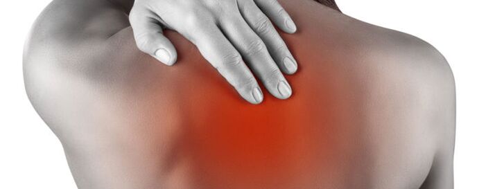 Dor nas costas na osteocondrose